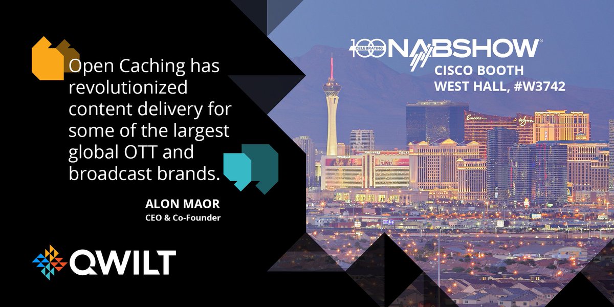 qwilt's tweet photo. Together with our partner @Cisco, we’re building the largest global ALL-EDGE network for #contentdelivery. 

Read how we're bringing the benefits of #opencaching to content publishers &amp; service providers around the world → https://t.co/eeGUW5p9eV

Then visit us at the #NABShow! https://t.co/vD3amQhJ7N