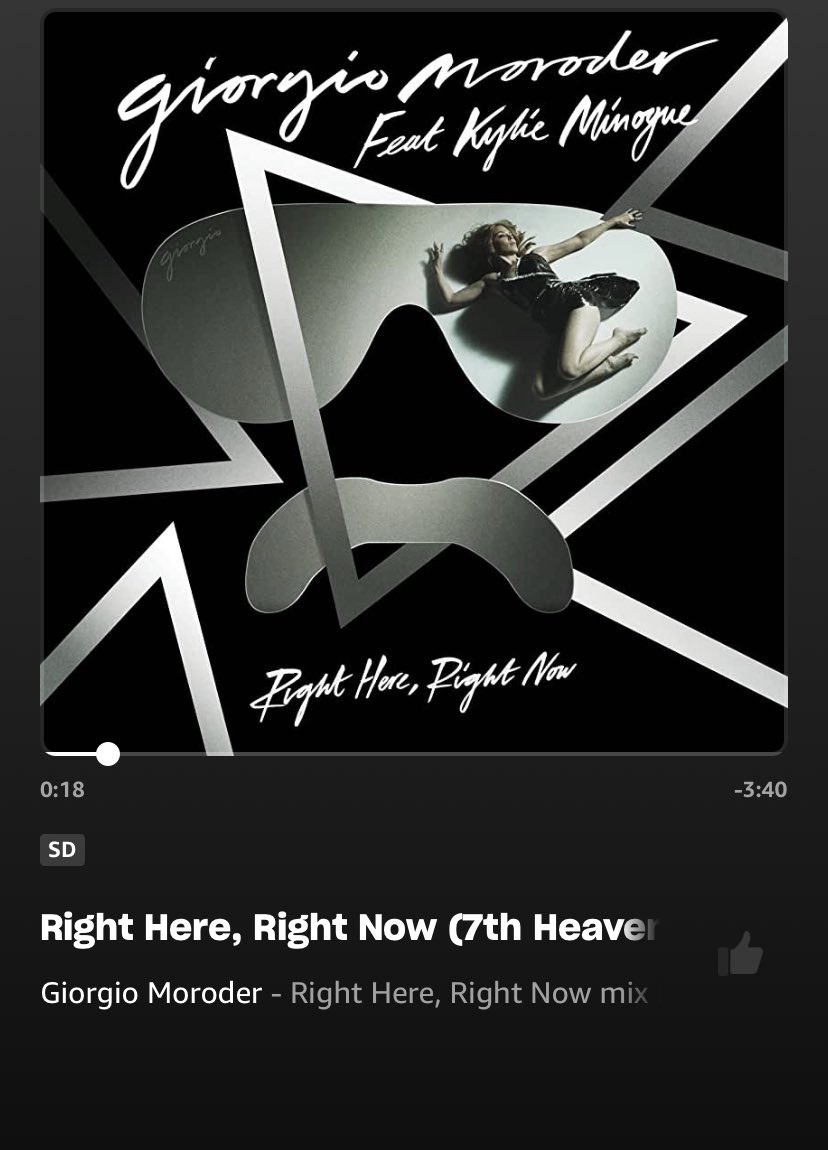 DJStefiJ's tweet image. #KylieMinogue #MoroderRightHereRightNow #GiorgioMoroder