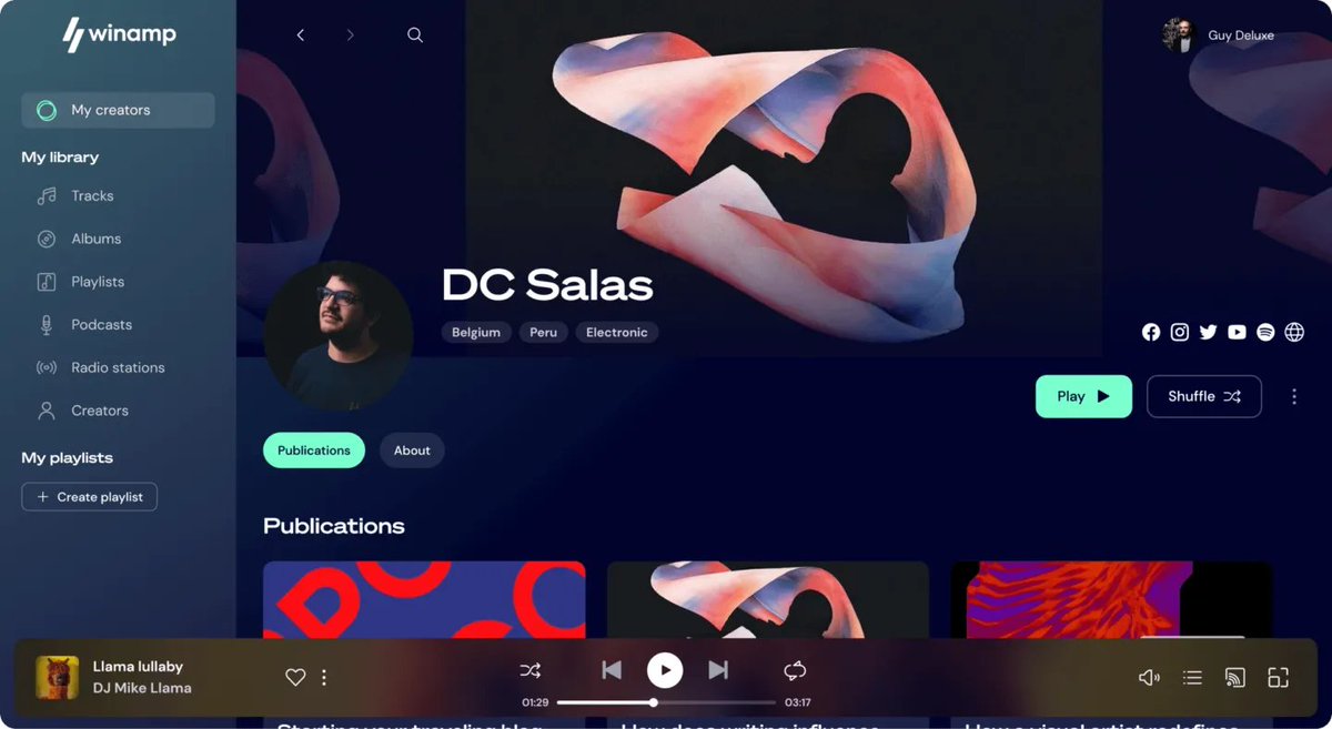 AlternativeTo's tweet photo. #Winamp has just released a new version with redesigned interface, mobile and desktop responsive web player, podcasts, radio stations, and a Fanzone for users to follow and interact with favorite artists.
https://t.co/I9ZqQdoJ4a
#musicplayer #WinampPlayer #Fanzone https://t.co/RLA0Jyzf3s