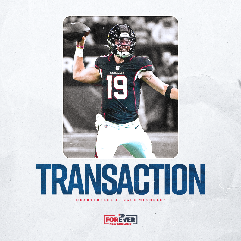Patriots's tweet photo. Patriots sign QB Trace McSorley: https://t.co/1LzfCbpZ5J