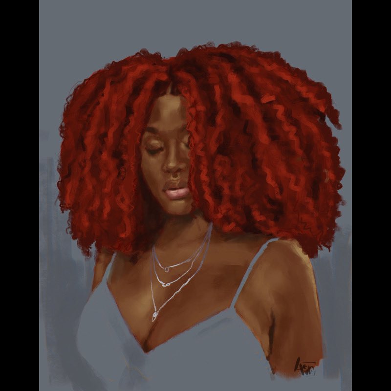 Fire crown
-
-
#a4evr #portraitart #artcollector #blackartistspace #blackart #artlicensing #blackgirlsillustrate #artdirector #artprints #blackcreators #artgallery #artcurator #blackwomenartist #editorialillustration