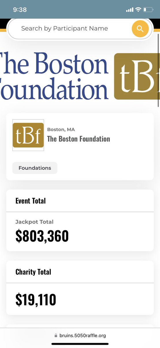 Thank you to everyone who purchased a ticket to support @colinjoyproject and a huge thank you to @BostonBruinsNHL for including us in this fundraiser! We raised over $19k and were the top charity! We now have a chance to raise even more at an upcoming playoff game!