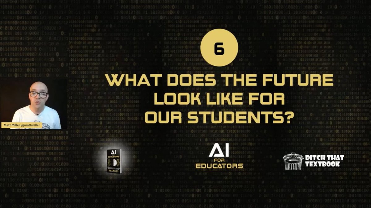 CuttingEd_Jen's tweet image. As educators, we are tasked with preparing students for being productive members of a democracy.  If we DON&apos;T spend time teaching them about #artificalintelligence, we are creating a HUGE equity gap for our students! &quot;Teach with our tomorrow glasses&quot; @SecondaryEDge @jmattmiller