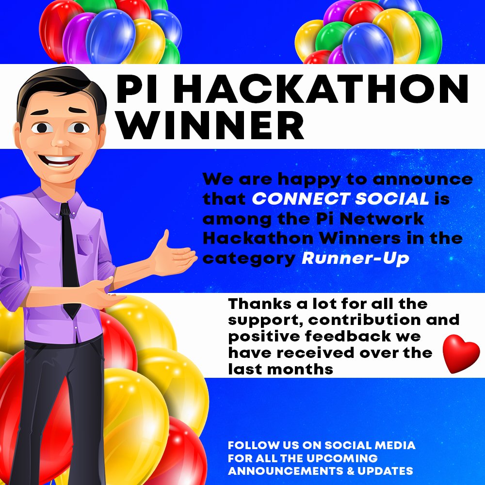 connect0fficial's tweet photo. 🎉 We are really happy to announce that our app is among the Pi Network Hackathon Winners in the category Runner-Up

#pi #pinetwork #pihackathon #buildpi2gether #piapp #piconsensus https://t.co/H1XYqr5IzU