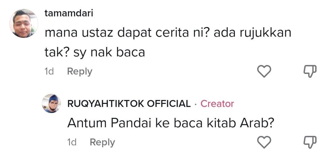 Akaun yang selalu bawa kisah tidak sahih. 

Bila diminta rujukan, merendah-rendahkan pula.