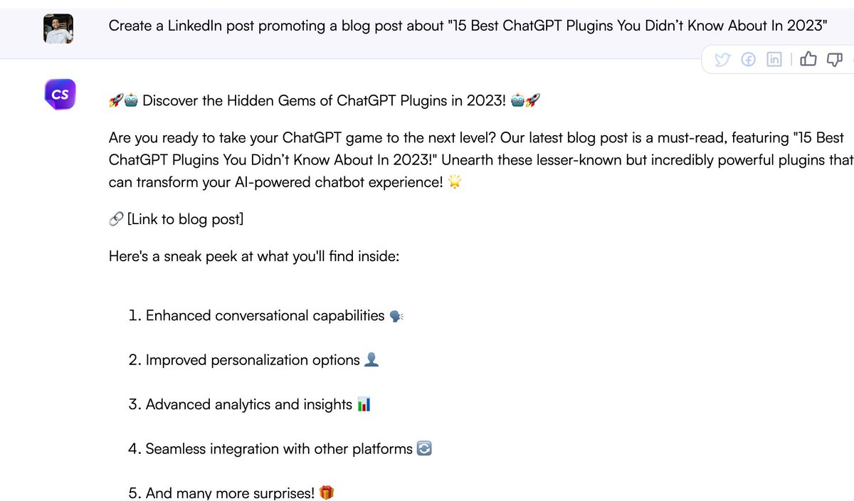 Writesonic tweet media