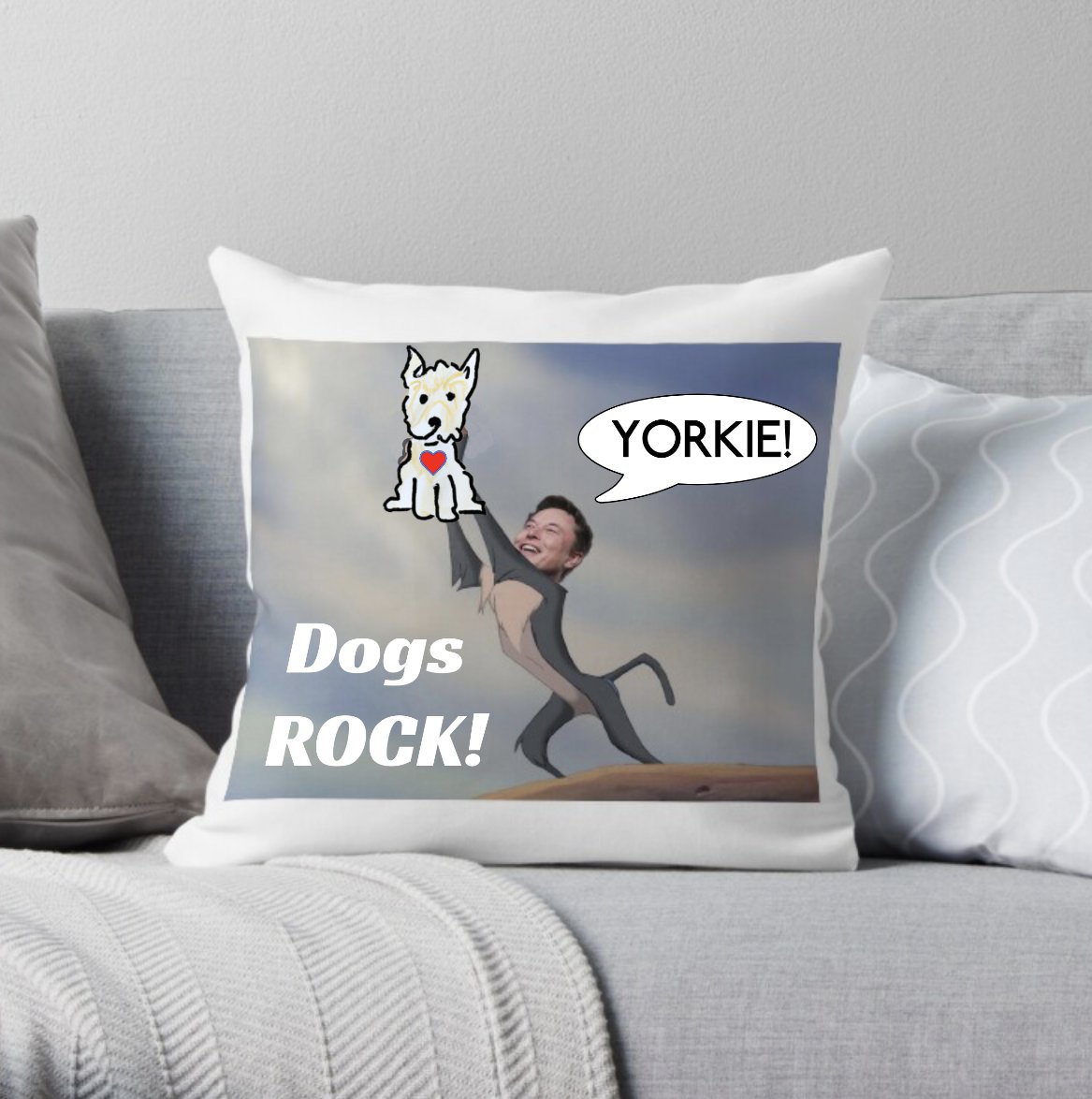 YorkieInu's tweet photo. @elonmusk @ChrisJBakke Would you fancy a pillow like this one @elonmusk?
All the dogs ROCK! Wuf WUF 🐾♥️ https://t.co/YtnbXX3dpm