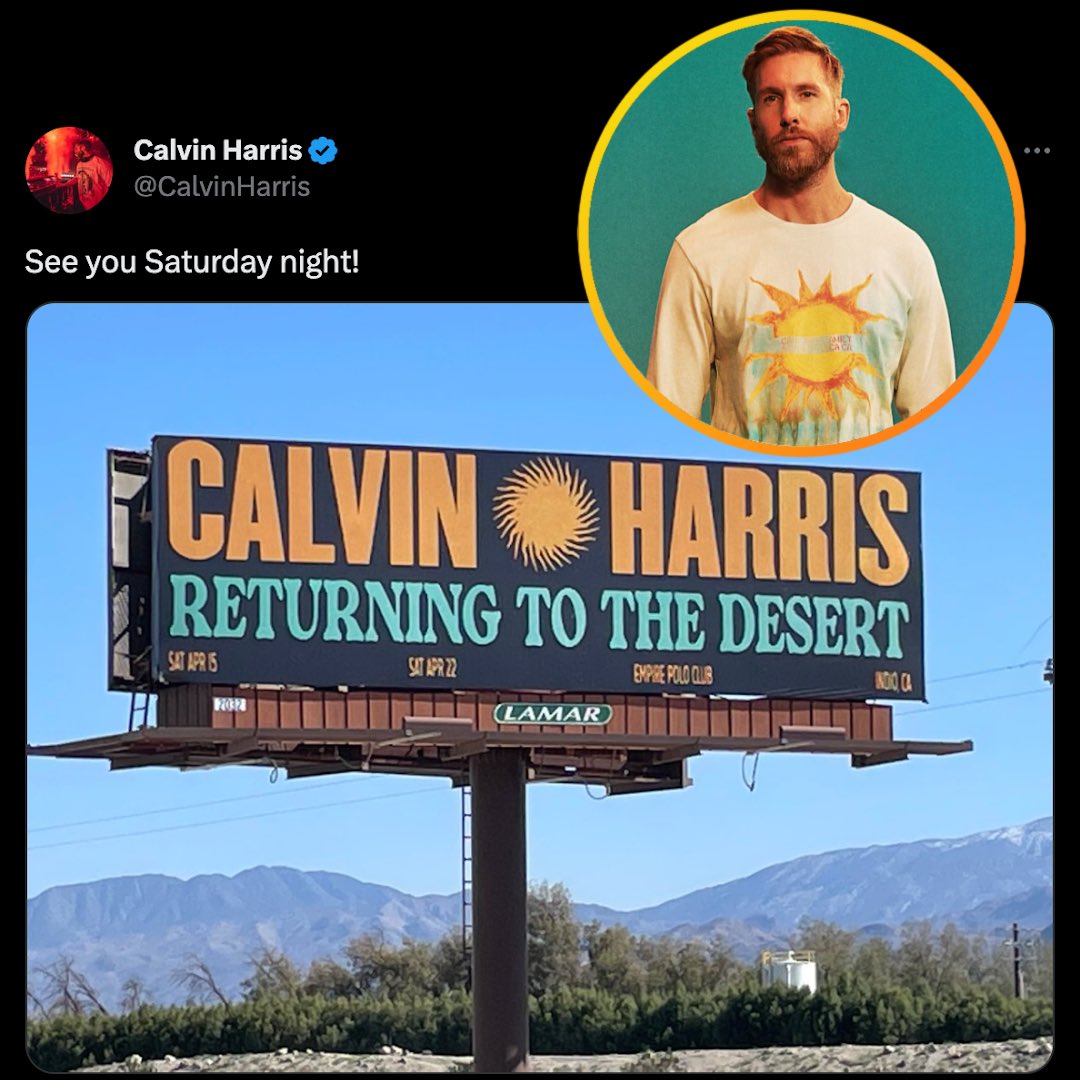GlobalDanceGDE's tweet photo. What songs are YOU hoping @CalvinHarris plays live at #Coachella? 👀 https://t.co/8foMOtQ6d1