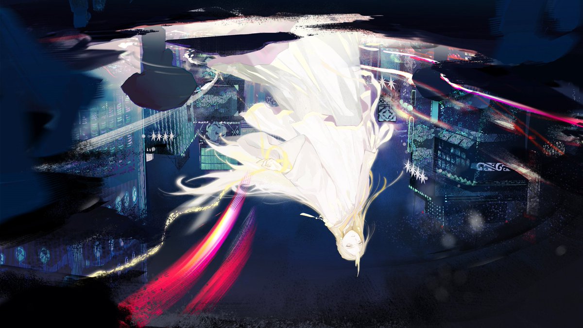 #十二国記
试了试浪漫一些的都市传说的感觉！

寻找泰麒的廉麟，现代城市的灯光看起来像斑斓螺钿，长曝的移动光源串起寻找的轨迹