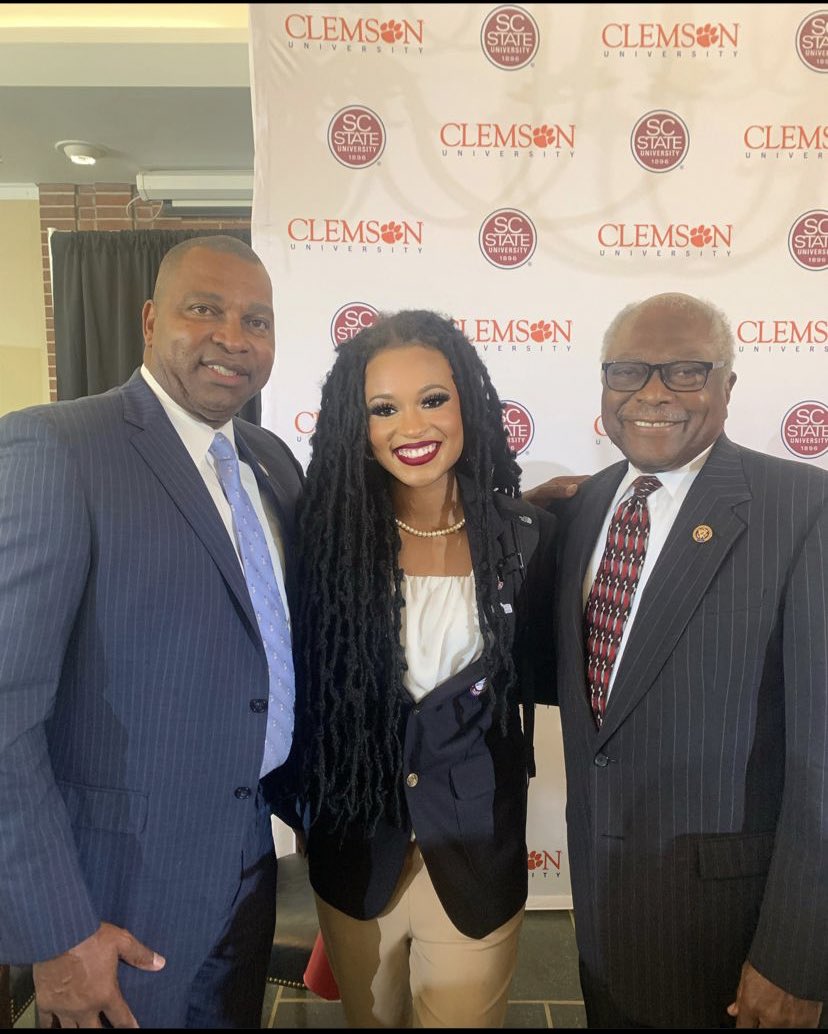 Here you can see me pictured with the President of South Carolina State University, President Alexander Conyers and the Honorable Congressmen James Clyburn