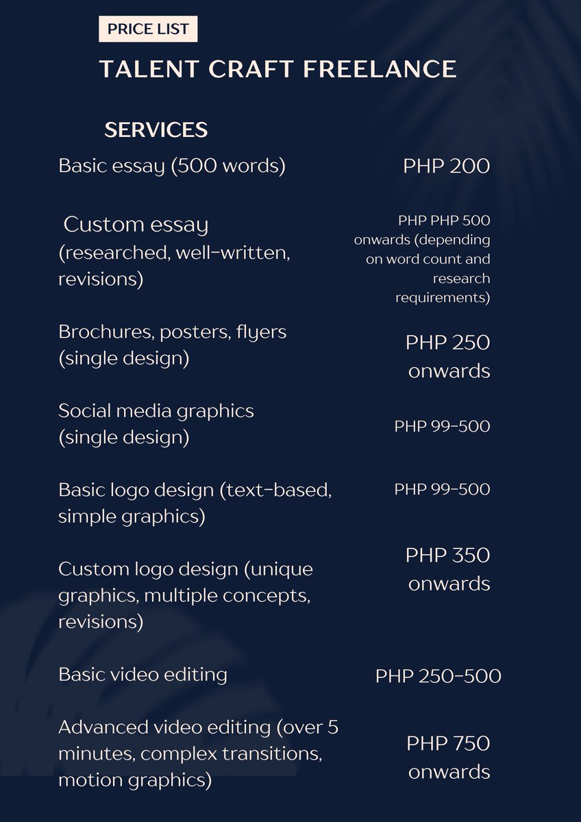 2705Her71753's tweet photo. Looking for assistance with your tasks? Commission now open! 🌟 I offer academic services and accept rush or non-rush orders. Just send me a DM! 💌 Let me help with your academic needs today!" #AcademicServices #CommissionOpen #TaskAssistance #DMMe #videoeditor #GraphicDesigner https://t.co/IflvN1zgvK