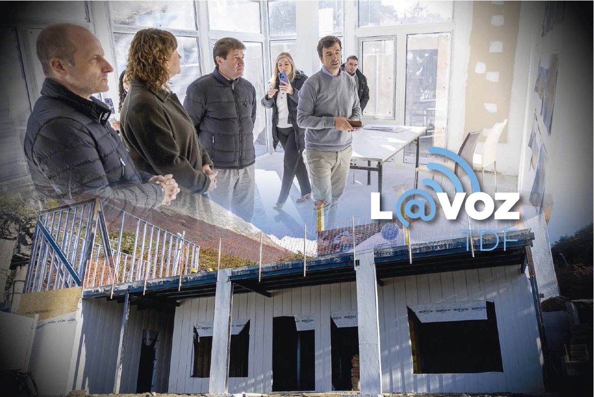 LaVozTDF's tweet photo. #TDF La obra del nuevo edificio del #InFueTur se encuentra en etapa final #Ushuaia @monica_urquiza @Anitamuoz @Miguelrushuaia @gustavomelella #FinDelMundo @oscarrubinos @InFueTur @digiorgioluis #GrupoAlbatros @GobiernoTDF @mariabockelmann @OyarzunFernando https://t.co/RT1zXnvVkn https://t.co/Q9Gw9ZV2dw