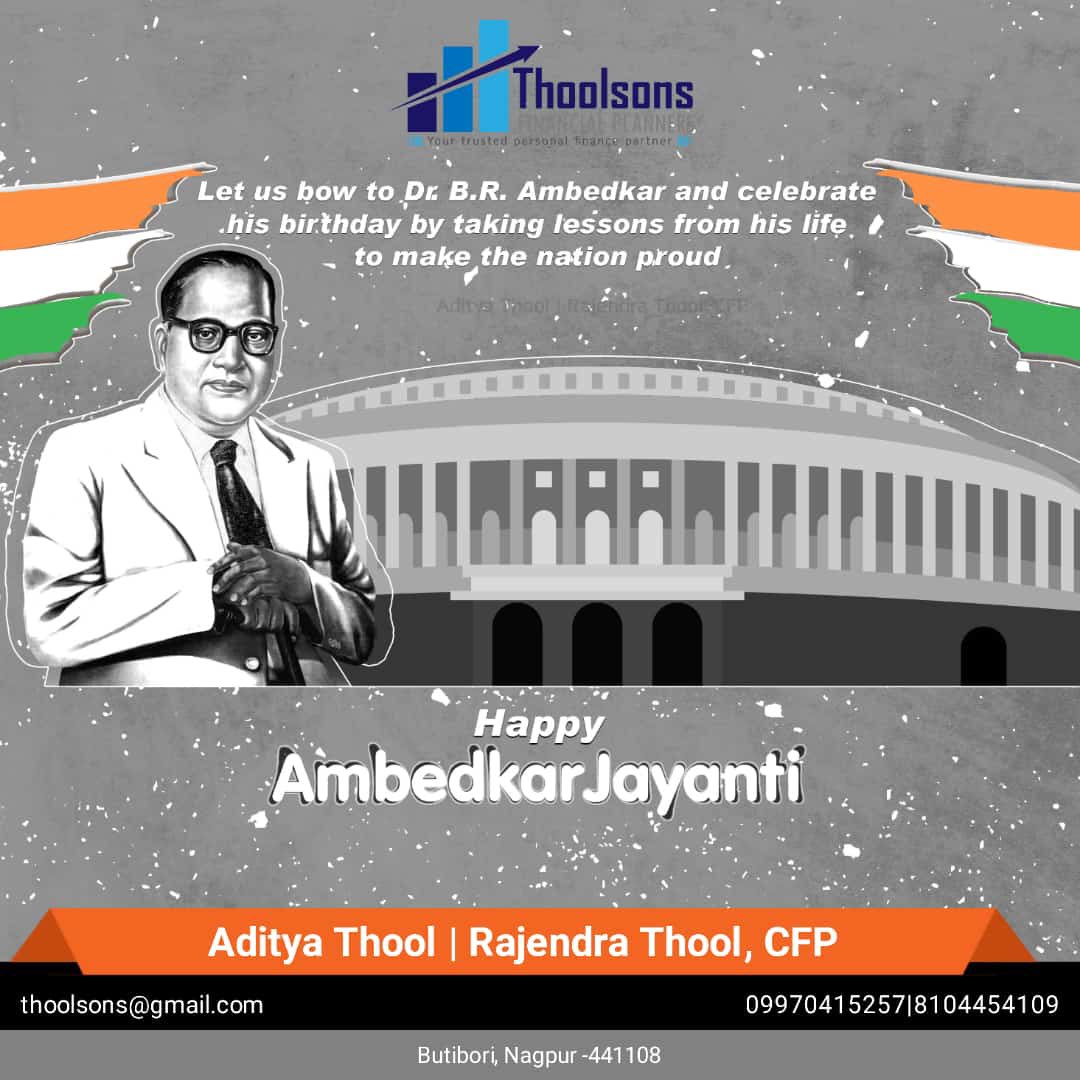 rajendrathool's tweet photo. #Ambedkar #BirthAnniversary #CFP #cfp_rajendrathool #thoolsons #thoolsonsMoney https://t.co/H26DONxrFL