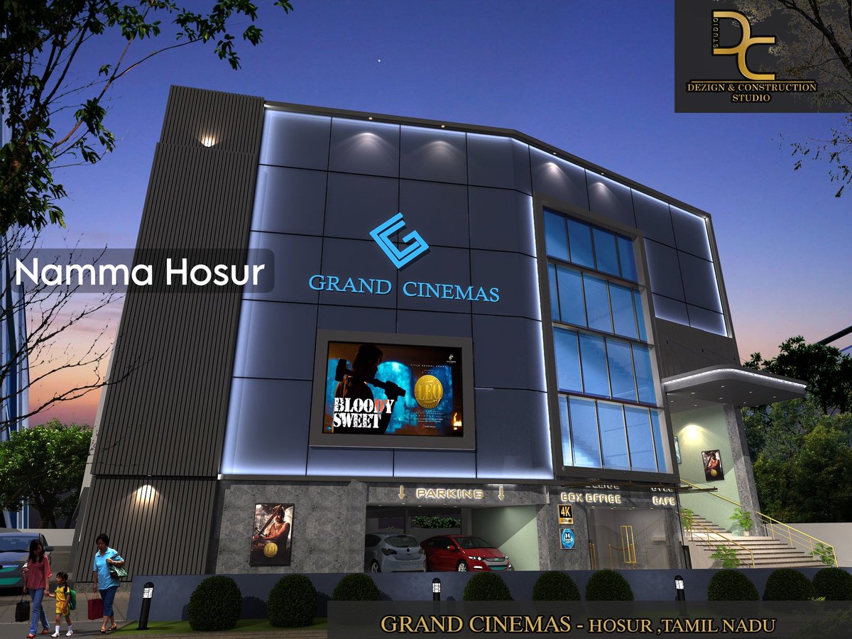 Hosurcinema's tweet photo. #Exclusive 

Woww🔥🔥❤

Most waited Gramd cinemas Front elevation

#3Ddesign 
#GrandCinemas #Hosur #Hosurcinema #Nammahosur https://t.co/sPTz8C8h6v