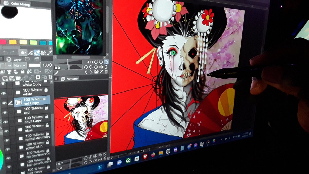 kazmstudios's tweet photo. WIP #drawing #draw #digitalart #digitalpainting #illustration #digitalillustration #digitaldrawing #illustrationartist #artist #artwork #twitterart #twitterartist #artistontwittter #comicartist #mangaartist #comicart #indiecomic #horrorart #horrorartist #horror #geisha https://t.co/i1btLgXGfE
