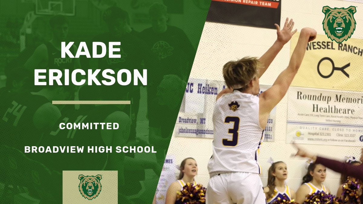 KadeErickson2's tweet photo. Excited to announce my commitment to continue my academic and athletic career at Rocky Mountain College. Thanks to everyone who has supported me along the way💚🤍 @BDreikosen @smckeon12 @RockyMtnMBB https://t.co/XqhDMs7b8T