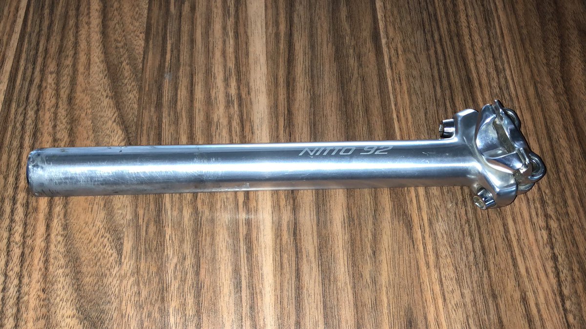 RafifIsmail's tweet photo. wts Seatpost Nitto 92 27.2 x 250mm #fnfjb https://t.co/K00Pf95BaW
