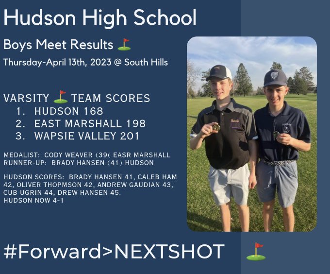 Hudson G/B Golf tweet media