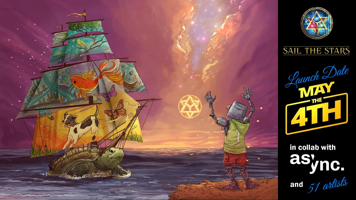 Today we celebrate Diego Li, an awesome artist who entered this incredible piece as contribution for the  <a href="/Sail_the_Stars/">Sail the Stars Community</a> "Dreamships" project launching on <a href="/AsyncArt/">Async Art</a> soon.

You can find Diego on IG as : dieguitoli