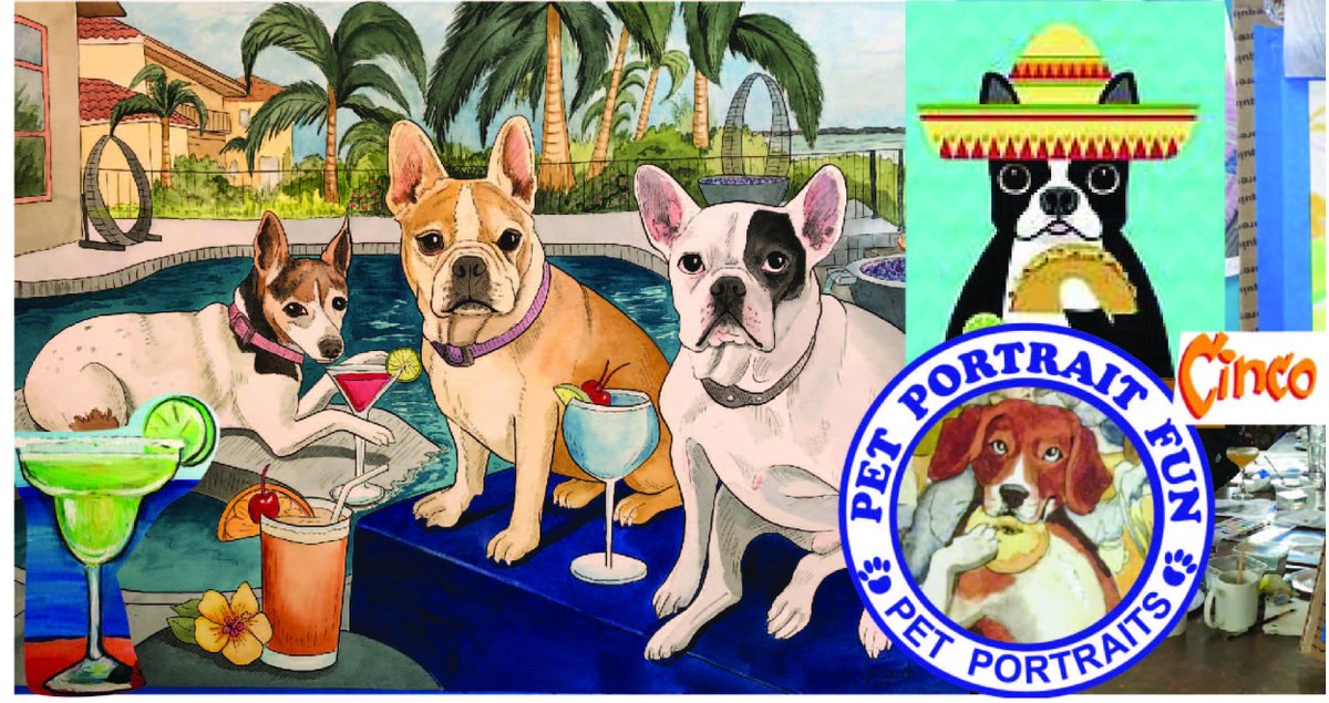 michelesmurals's tweet image. Yappy Hour Paint your Pet and Cinco De Mayo Dog Fiesta  - mailchi.mp/696264328a02/s… #Petportrait #PaintParty #NYCdogs #dogevents #Dogmoms