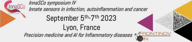 Delighted to announce InnaSCo-FrontInov Symposium; September 5th- 7th 2023, Lyon. To share recent findings related to inflammasomes &amp; IFN sensors in infection, cancer and autoinflammation registrations innasco.sciencesconf.org 

<a href="/CIRI_Lyon/">CIRI Lyon</a> <a href="/Inserm/">Inserm</a> @ENSdeLyon <a href="/crcl/">CRCL</a> <a href="/CNRS/">CNRS 🌍</a>