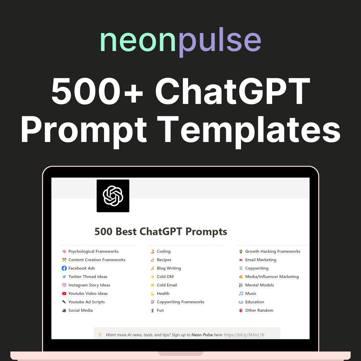 Are you ready to work smarter, not harder? 🤖

We just finished curating 500+ <a href="/ChatGPT/">ChatGPT</a> Prompt Templates so you can save hundreds of hours just by choosing the category you want

Just RT &amp; comment "500"

I'll send you the whole list for FREE

(must be following to get the link)