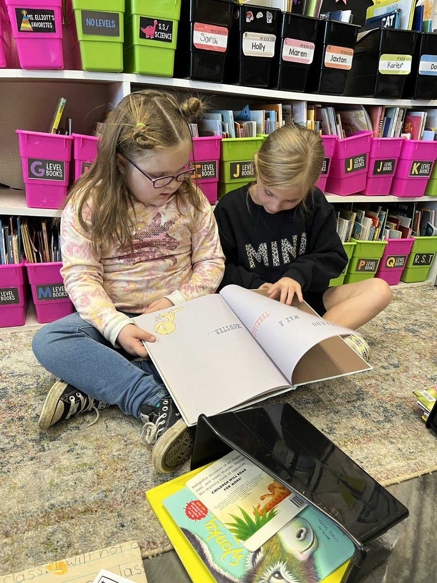 melliottsclass's tweet photo. We wait all year to introduce Read to Someone in Kindergarten. It’s been our favorite part of returning from spring break this week! https://t.co/450pqA6ORi