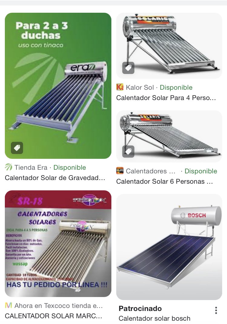 #CalentadorSolar
.
Si Usted hoy gasta 800 pesos al mes de gas, con un calentador solar de 6,000 pesos Mx, gastará 50 pesos al mes 😉
.
Todavía requiere el calentador de paso de gas como respaldo, y los 50 pesos son para cocinar, ya hay parrillas de inducción muy eficientes 😀
.