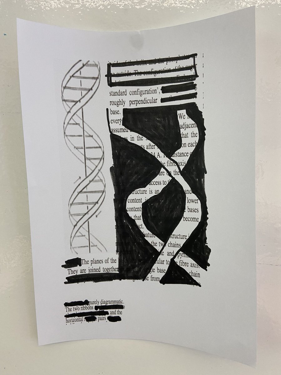 Fabulous workshop today on DNA and History today with <a href="/doublehelixhist/">Double Helix History</a> and Lara Choksey and we made some art #BSLS2023