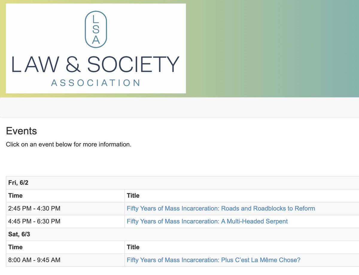 NazgolG's tweet photo. .@SentencingProj has organized three panels at the Law and Society annual meeting this summer. @love__justice and I can't wait!
https://t.co/dIpqpzNKdo https://t.co/r5AKGDE1cN