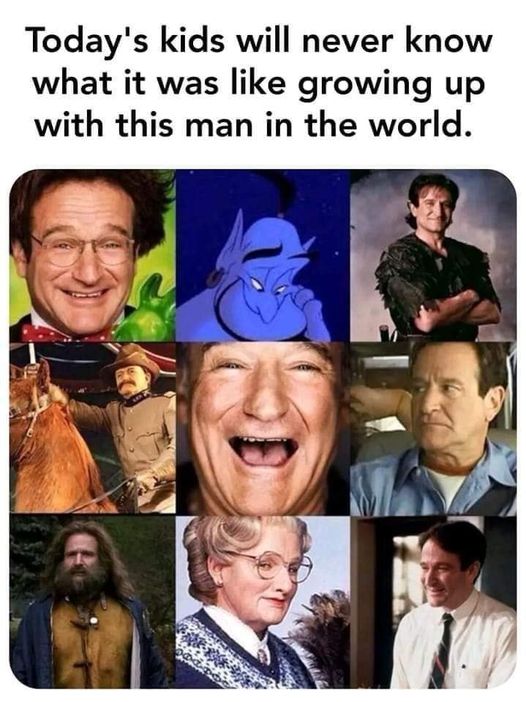 #RobinWilliams one of the most legendary #actors & #comedians in Hollywood. Some of his iconic movies:
- Flubber
- Aladdin
- Jumanji
- Patch Adams
- Mrs. Doubtfire
- Hook
- RV Trip
many others

Sadly, he took his own life in August 2014 from #mentalhealth & #LewyBodyDementia