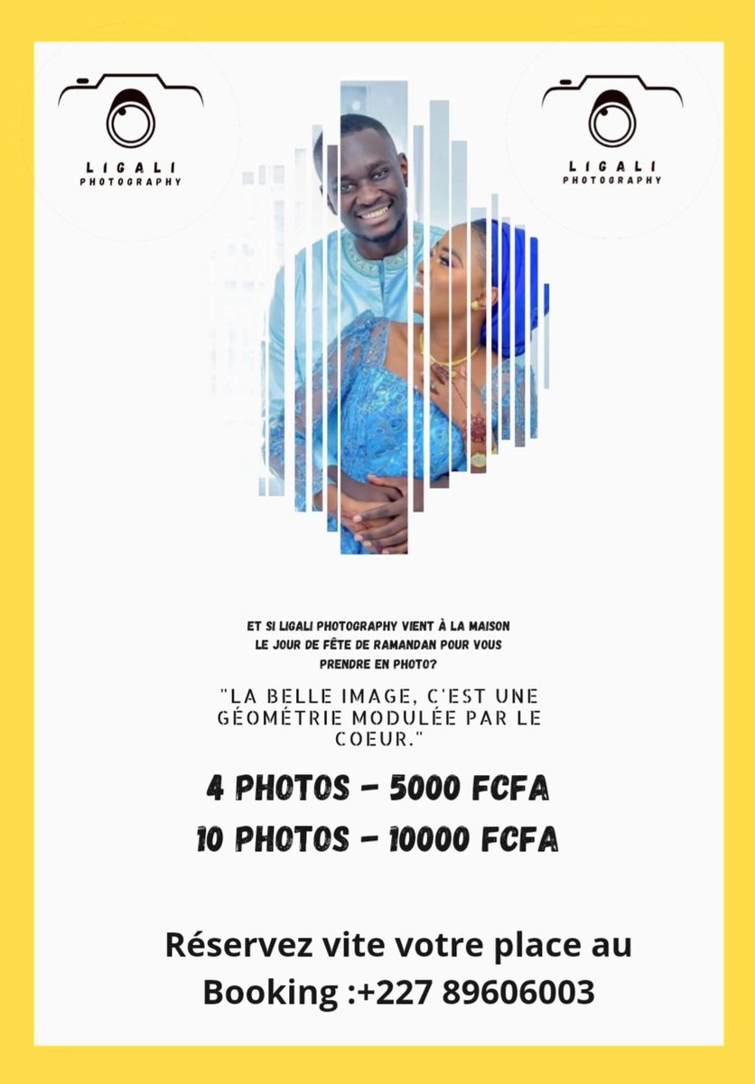 Faites vous plaisir le jour de la fête en compagnie de notre photographe Malam Ligali Laminou Laminou ,un passionné de la photographie qui travaille avec amour, un professionnel et offre des meilleures qualités aux prix abordables.. 
Merci de partager avec les voisins❤️