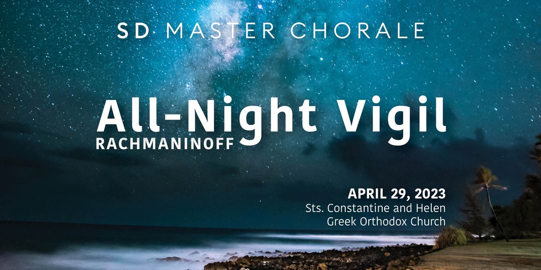SDMasterChorale's tweet photo. Though best known for his piano works, Rachmaninoff counted his All-Night Vigil among his two favorite compositions. We present this deeply moving masterwork ONE NIGHT ONLY on April 29th in Cardiff, CA!  Pre-concert talk at 6pm, downbeat at 7pm.
Tickets: https://t.co/6LR6Wg4fyI https://t.co/ZBi67o4IcC
