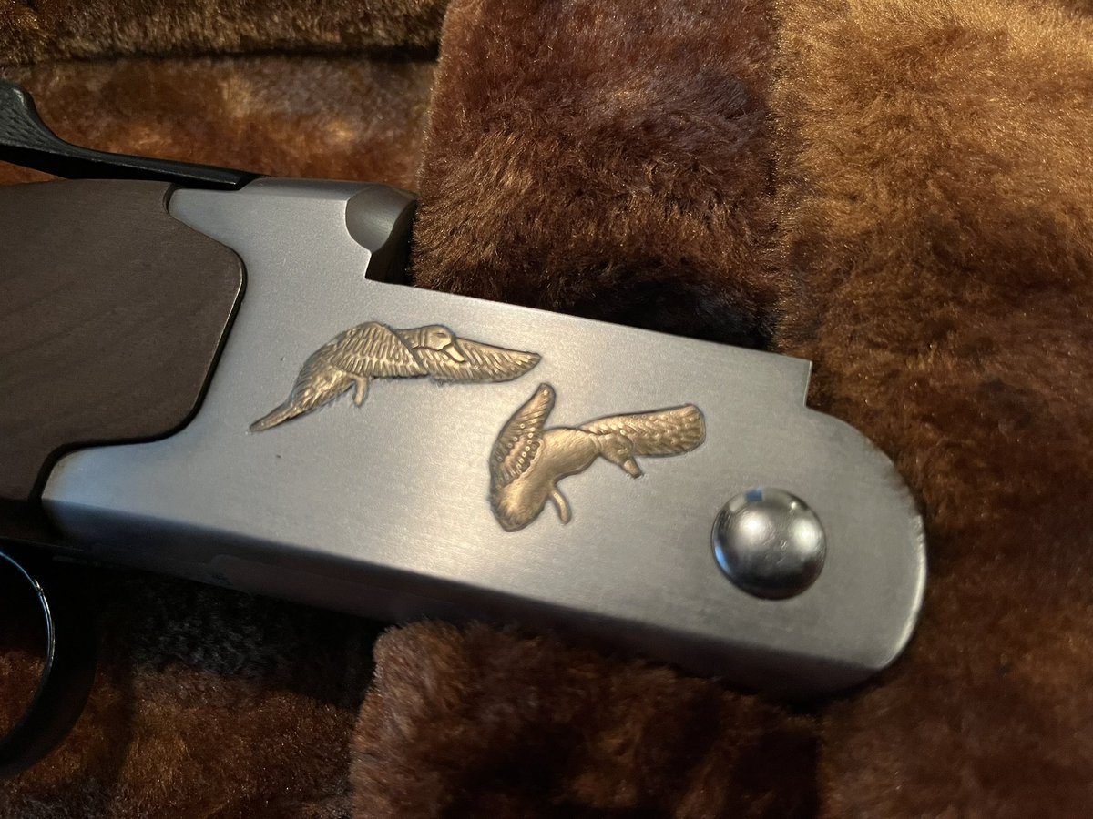 Hey <a href="/NickW1010/">Nick Wiley</a>, my new quail gun has a pair of inlaid mallards.  I think it’s only fair for you to get a bobwhite tattoo!