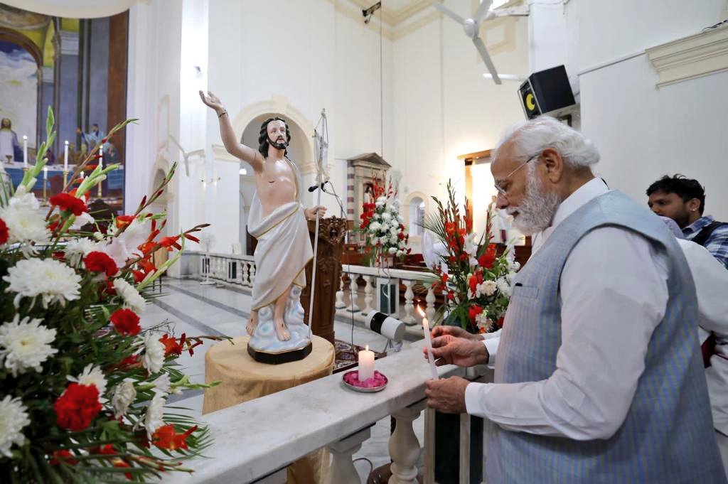 John__Barla's tweet image. In the last few days PM @narendramodi Ji has attended two programmes which have deep cultural significance - the Tamil New Year programme at @Murugan_MoS Ji residence &amp;amp; Easter celebrations at Sacred Heart Cathedral Delhi. Both these show PM’s respect for different cultures.(1/11)