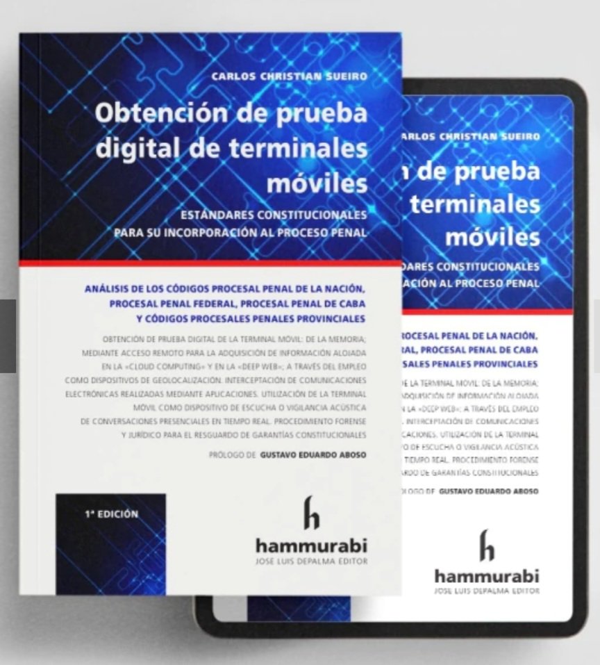 Ahora en libro e eBook
Obtención de prueba digital de terminales móviles.