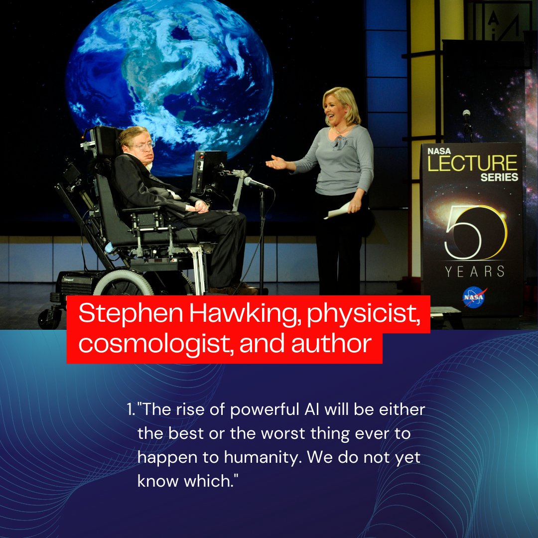 'What do you think about Stephen Hawking's quote on the rise of powerful AI? Do you think it will be the best or the worst thing ever to happen to humanity? 🤔 #AIdebate #AIimpact #FutureofAI #StephenHawking #ShareYourOpinion'