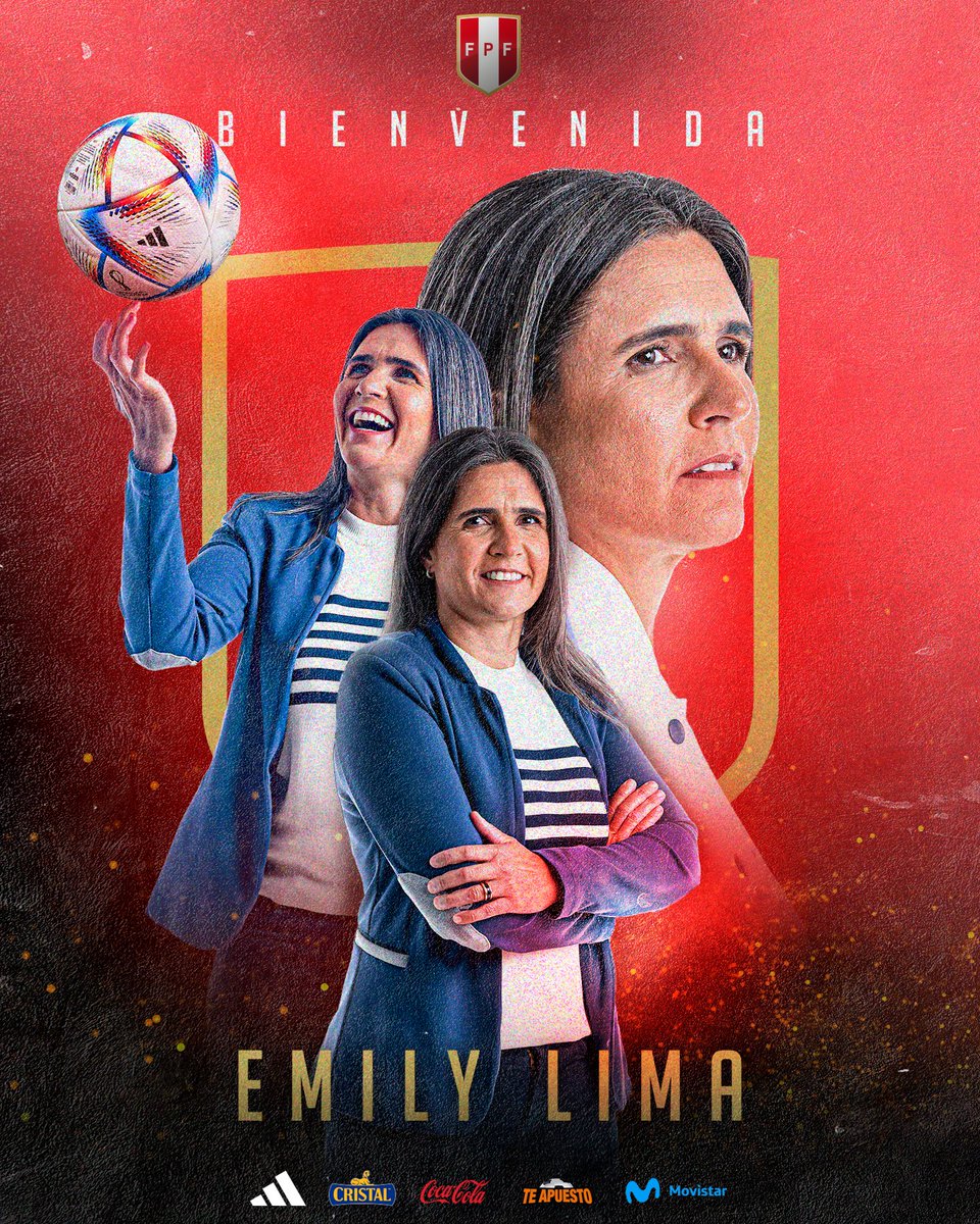 SeleccionPeru's tweet photo. ¡𝐁𝐢𝐞𝐧𝐯𝐞𝐧𝐢𝐝𝐚 @emilylima_coach ! 🫶🏻 🇵🇪 

✅ 12 años como DT 
🏆 Campeona 
💯 Compromiso 

#LaBicolorNosUne 
#ArribaPerú 💪🏼 https://t.co/jCG8ktr6V3