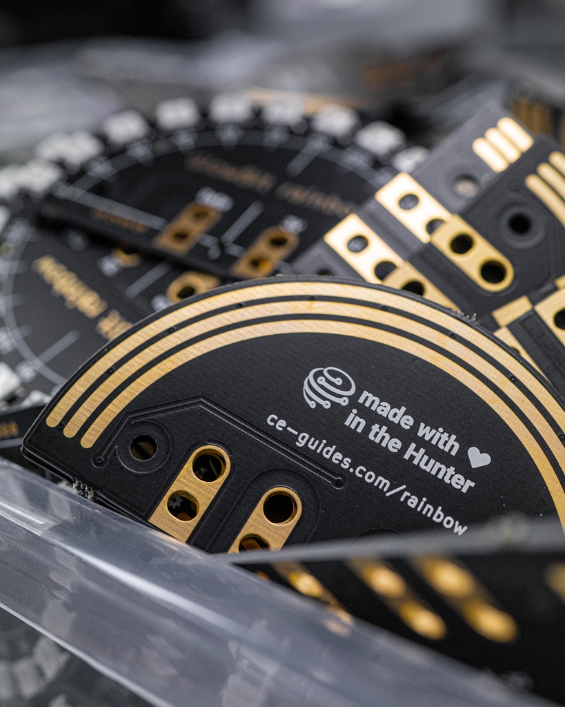 CoreElecAU's tweet photo. Shout out to the OG, The #GlowBit™ #Rainbow is the first #PCB we ever manufactured. The 13 dazzling #LEDs make for a great dial for your projects, head to the link below to check out the 🌈 Rainbow and all our guides & projects for it. https://t.co/st2XZcmzvc https://t.co/dhKHgYFguc