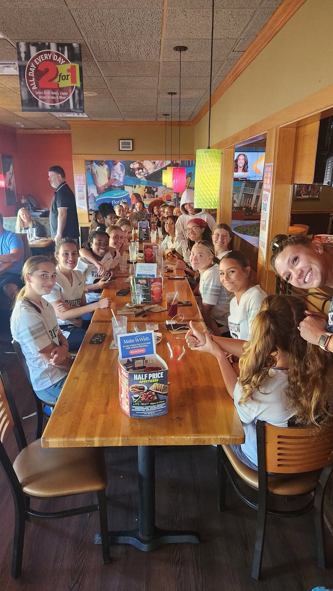 Pre game meal before we play our last regular season game!
