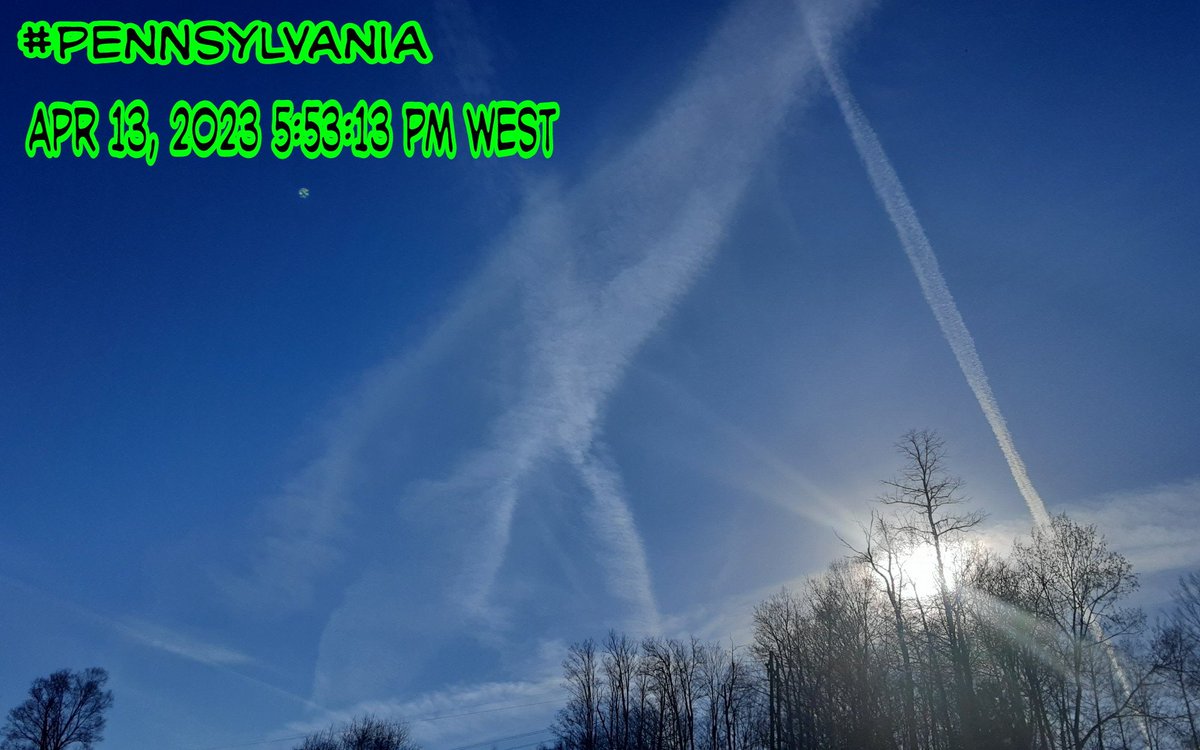 wfinalle57's tweet photo. Apr 13, 2023 5:53 PM
Hey @PASenateGOP why don't you wanna talk about the constant deliberate malicious contamination of humanity's air?
@PAGOP #UniParty #Rats
#Pennsylvania #chemtrails #startlookingup #EvilGates #EvilCongress #UniParty #abominations #CrimesAgainstHumanity https://t.co/QoEo080Ooc