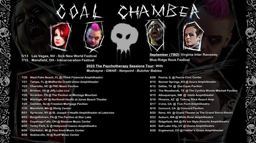 Coal Chamber 2023 tour dates 🔥