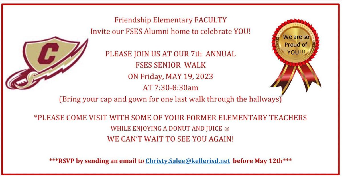 Please RT. We have less than 10 RSVPs right now, and we know there are a lot more Chargers who will be coming for the Senior Walk. Please remember to RSVP so we can plan accordingly for food. And we appreciate anyone who can share this invite to make sure it reaches everyone!