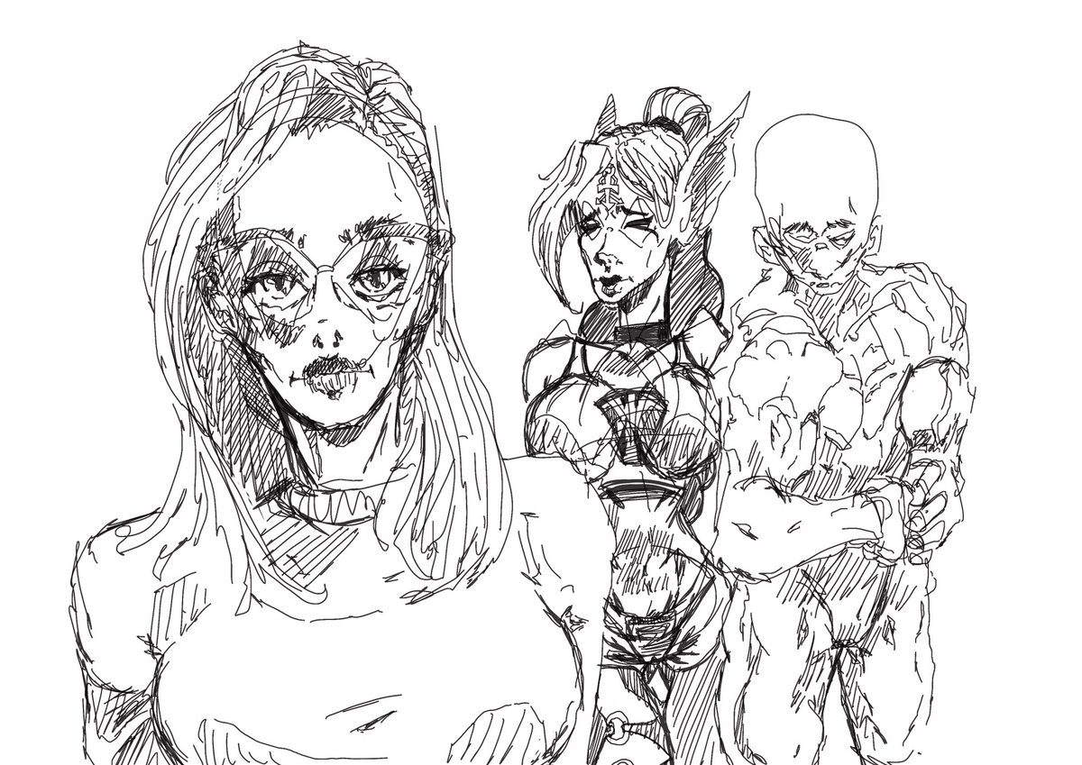 ProfesAwesome's tweet photo. So yup, how are things?

#art #illustration #artprocess #sketch #characterdesign #worldbuilding #drawing #illustration #visdev #comics #warhammer #dnd https://t.co/OlYa5CvWpm