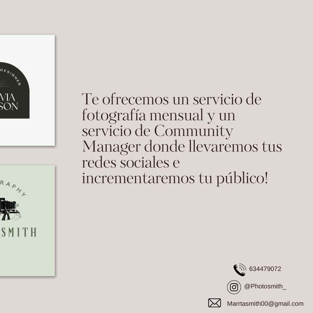 marrtanext's tweet photo. Si estás buscando un servicio de fotografía de calidad y una gestión de redes sociales que te ayude a destacar en línea, ¡estás en el lugar correcto! Contáctame para discutir tus necesidades y cómo podemos trabajar juntos para lograr tus objetivos. https://t.co/3KtdxNktsO