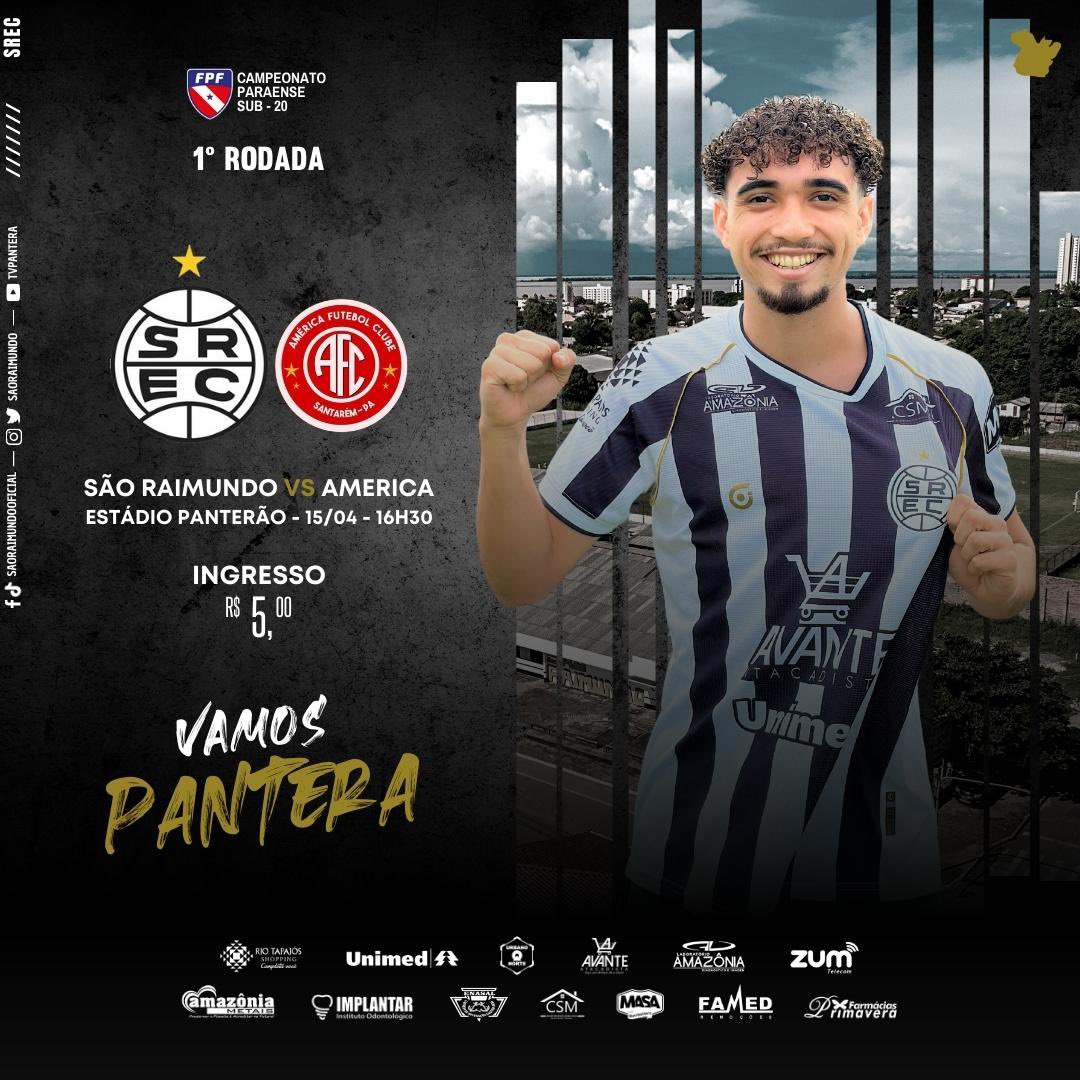 Já é neste sábado (15), a estreia do sub-20 no Campeonato Paraense. Pela primeira vez, Santarém sediará a competição.

São Raimundo x América abre a rodada do Polo Oeste, às 16h30.

#futebol #campeonato #pantera #omaiordotapajós  #sub20 #sãoraimundo #copaparásub20 #poloOeste