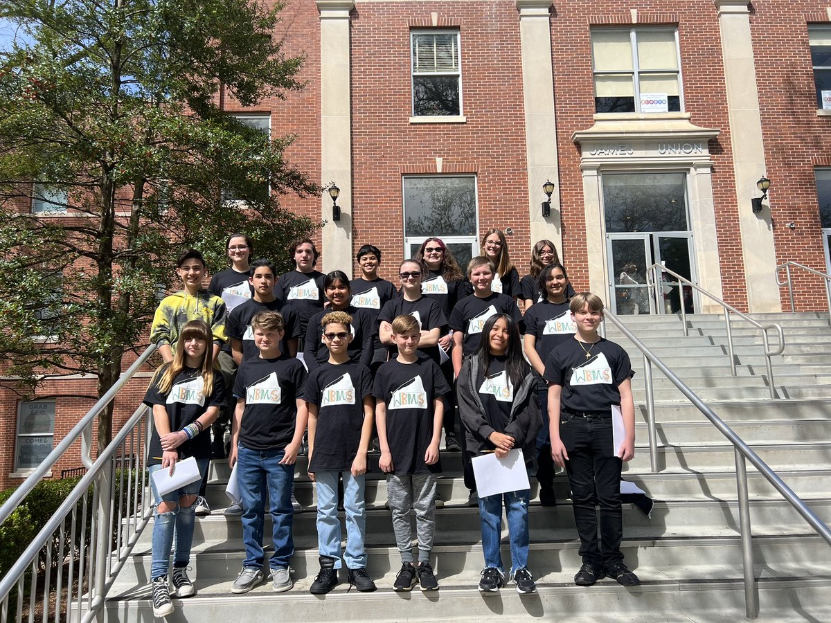 wbmsboro's tweet photo. We are so proud of our students who participated today in the MTSU Math Contest! Congratulations to Mason Warren for placing 6th, Katie Peters for 15th place and Brody Raymond for 18th place, and Ashley Lugo Chavez for designing the T-shirt which won 1st place! https://t.co/ZmeuZvGWmJ