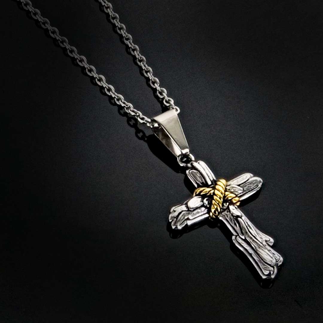 Cling to the old rugged cross. ✝️

#MontanaSilversmiths #faith #crossjewelry #ruggedcross #mensjewelry #mensacessories