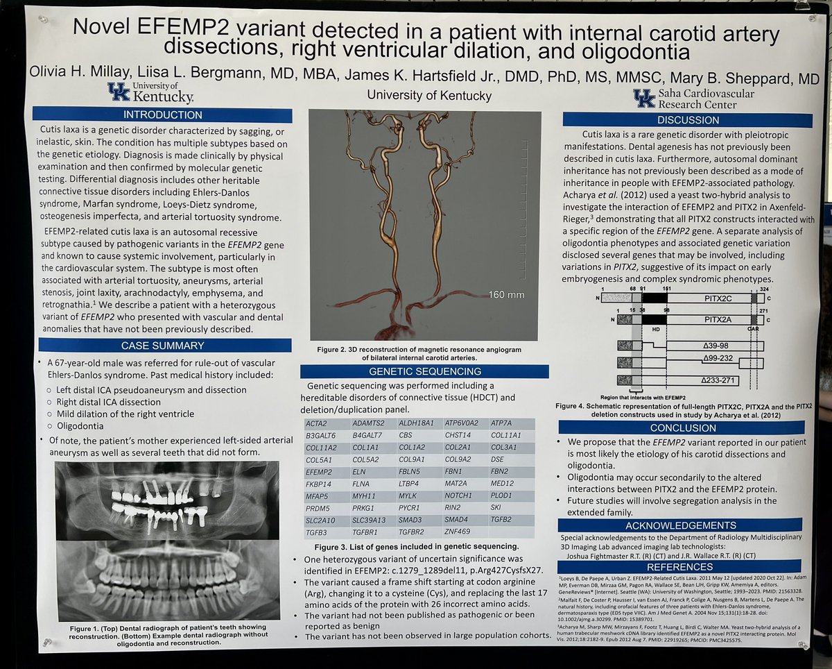 Liisa Bergmann, MD, MBA (@liisabergmann) on Twitter photo MS3 <a href="/millay_olivia/">Olivia Millay</a>’s poster at #AOA research day <a href="/UKYMedicine/">University of Kentucky College of Medicine</a> with PI <a href="/MaryBShep/">Mary B Sheppard, MD</a> and @UKyRadiology 3D Lab Medical Director mentorship from yours truly! Gratitude 🙏🏼 to co-author genetic dentist James K. Hartsfield Jr DMD and 3D Lab Technicians JR Wallace and Joshua Fightmaster. MS3 <a href="/millay_olivia/">Olivia Millay</a>’s poster at #AOA research day <a href="/UKYMedicine/">University of Kentucky College of Medicine</a> with PI <a href="/MaryBShep/">Mary B Sheppard, MD</a> and @UKyRadiology 3D Lab Medical Director mentorship from yours truly! Gratitude 🙏🏼 to co-author genetic dentist James K. Hartsfield Jr DMD and 3D Lab Technicians JR Wallace and Joshua Fightmaster.