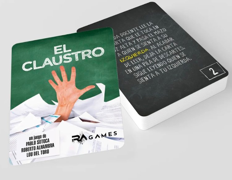 Aquí llega El Claustro
Este colegio necesita un nuevo equipo directivo... y nadie quiere presentarse
¿Un juego para docentes? Pues no tiene por qué, pero en esta profesión saben de lo que hablamos
Nuestro nuevo juego gratuito en formato baraja de cartas
ragames.es/tienda/storyga…
